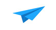 © Adi - Bright Blue Paper Airplane Icon with Sharp Edges and Clean Design.