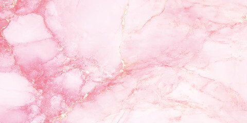 Poster - Marble granite white wall surface pink pattern, marble texture background with high resolution for interior decoration.