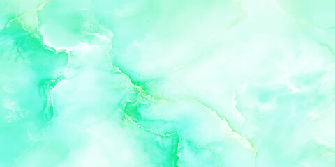 Poster - Beautiful light blue and green marble texture It features an array of soft turquoise, White and slightly bluish green or beige veining runs organically across the surface using for wall decor.