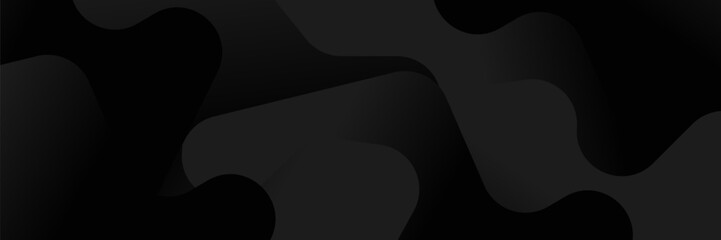 Wall Mural - abstract dark background featuring a soft black gradient and geometric shapes.