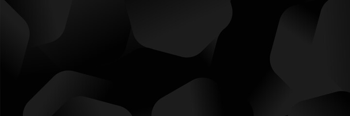 Wall Mural - abstract dark background featuring a soft black gradient and geometric shapes.