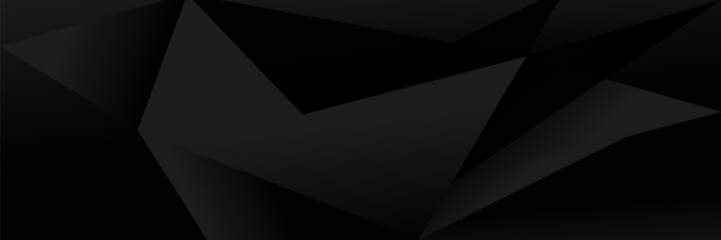 Wall Mural - abstract dark background featuring a soft black gradient and geometric shapes.