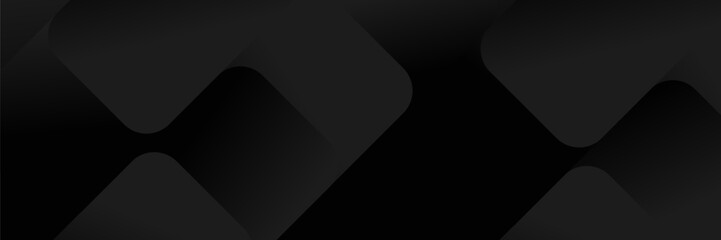 Wall Mural - abstract dark background featuring a soft black gradient and geometric shapes.