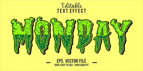 Poster - Monday Text Style Effect, Editable Text Effect
