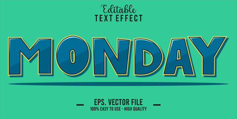 Poster - Monday Text Style Effect, Editable Text Effect