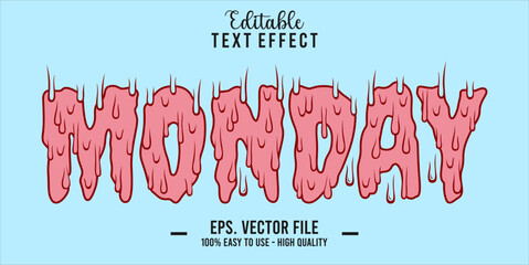 Poster - Monday Text Style Effect, Editable Text Effect