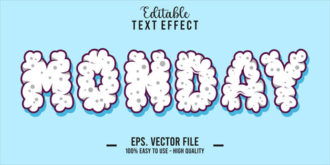 Poster - Monday Text Style Effect, Editable Text Effect