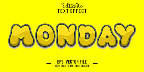Poster - Monday Text Style Effect, Editable Text Effect
