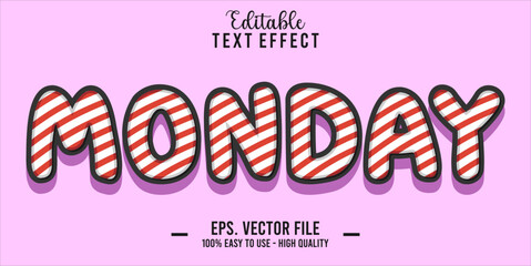 Poster - Monday Text Style Effect, Editable Text Effect