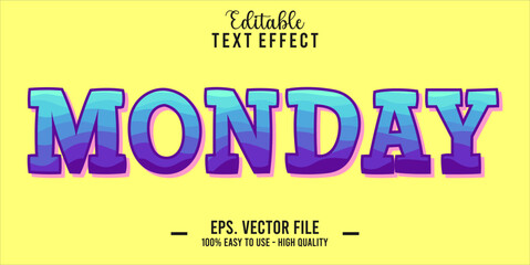 Poster - Monday Text Style Effect, Editable Text Effect