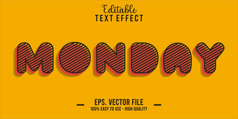 Poster - Monday Text Style Effect, Editable Text Effect