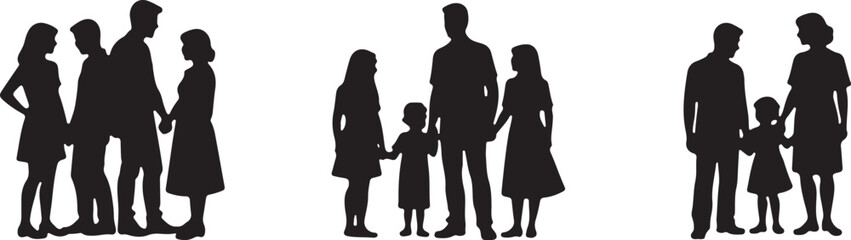 Black silhouette illustration of a computer school concept isolated on transparent background