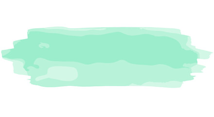 Poster - Aqua watercolor brushstroke on white background