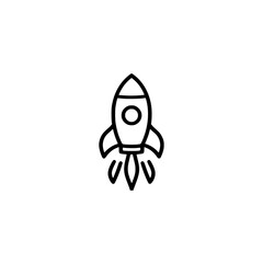 Poster - Dynamic rocket icon vector design illustrating space technology and business innovation ideas