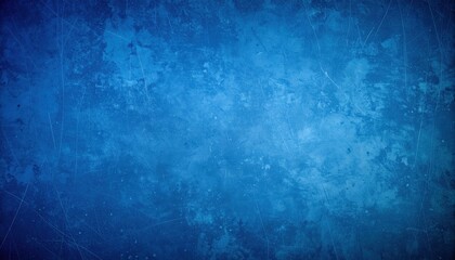 Poster - Cerulean To Midnight Gradient With Analog Film Scratches And Textured Surface