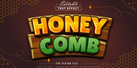 Poster - Elegant honeycomb, editable text effect.