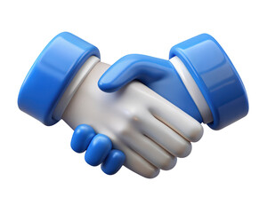 Poster - 3d rendered handshake illustration depicting partnership agreement collaboration and successful deal making for business concepts against background