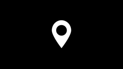 Map pointer icon set with pin symbols for navigation and location markers