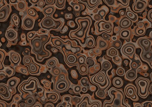 Abstract Brown and Beige Swirling Pattern Background with Organic Texture