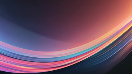 Poster - Colorful, flowing abstract design. AI.