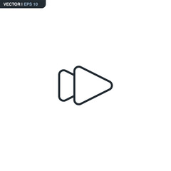 Fototapete - Next, linear style sign for mobile concept and web design