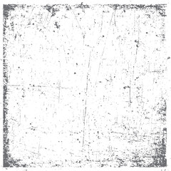 Poster - Abstract grunge square border background. Damaged cracked surface texture art. High resolution frame overlay element.