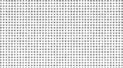 Aufkleber - Uniform halftone pattern with black dots. Modern abstract grid design. Seamless dotted texture on white surface.