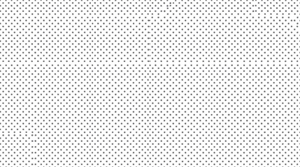 Aufkleber - Minimalist halftone dotted texture art. Uniform black dot background pattern. Seamless grid layout for graphics.