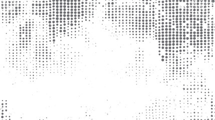 Poster - Aged halftone pattern with grunge effect. Retro dotted surface background design. Abstract texture for graphic art.