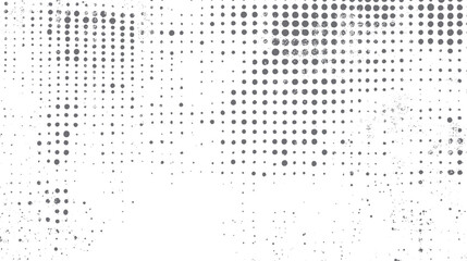 Poster - Grunge dot halftone overlay texture. Abstract circular gradient dot pattern. Vintage background design element.