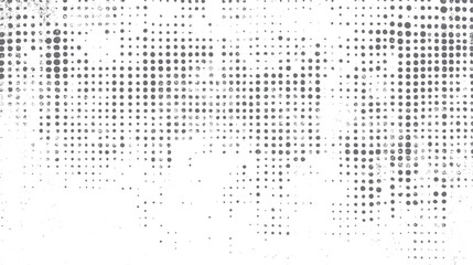 Poster - Retro halftone texture with grunge dots. Abstract gradient dot background pattern. Distressed vintage overlay design.