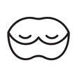 © Litonkumar - Sleeping eye mask icon in simple line style