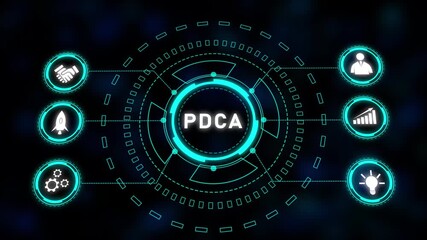 Poster - Futuristic Teal HUD Interface Technology Abstract Background Seamless Loop Animation Digital.Futuristic HUD Interface With Glowing Circles, Seamless Neon Animation, And Abstract Tech Design.