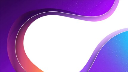 Poster - Abstract Shapes With Gradient Branding Area and Clean Right Margin Create a Vibrant Design for Commercial Use
