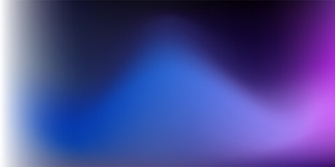 Poster - Abstract black, blue and purple liquid background. Gradient mesh effect bright color blend. Blurred fluid colorful mix fluid and grain grunge texture gradation,