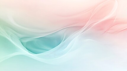 Aufkleber - abstract pastel swirls with gentle curves and soft hues for dreamlike digital art piece calming movement ethereal design visual serenity imagination concept.