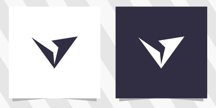 letter v logo design vector