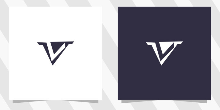 letter v logo design vector