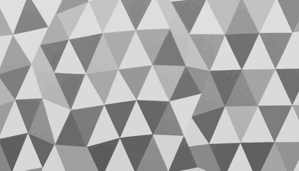 Poster - Abstract geometric background featuring triangles in gray tones pattern