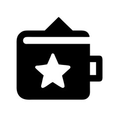 Poster - Star book bookmark favorite reading list icon best seller novel library education learning symbol design vector