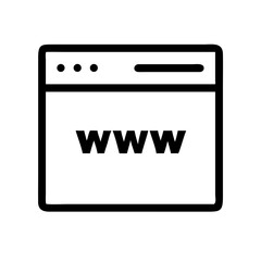 Poster - Website internet browser www icon vector design for web development and online presence representation