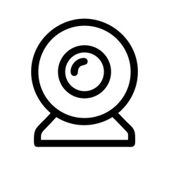 Poster - Webcam icon video conference camera computer pc communication online meeting stream call virtual lens device