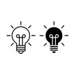 © simplart - bulb icon. Simple line icon. Vector illustration