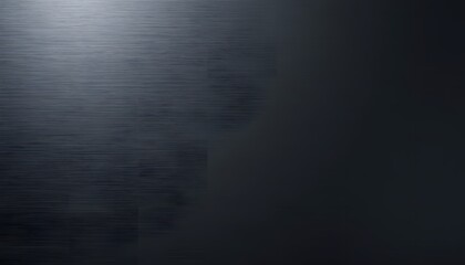 Poster - Close-up of brushed metal surface with a light gradient and dark areas, creating a textured abstract background.