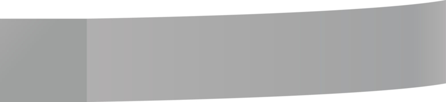 Wide horizontal slightly curved gray monochrome empty banner waving in the wind, with a darker vertical band on the left side, isolated on a white background, ideal for adding text or graphics