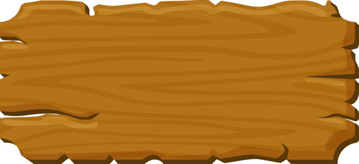 Aufkleber - Empty wooden sign showing a textured surface with irregular edges, suitable for adding custom text or graphics, perfect for conveying rustic charm and natural appeal
