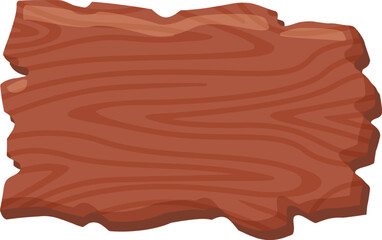 Aufkleber - Wooden plank showing growth rings on a white background, providing ample space for adding custom text or designs, ideal for rustic or nature themed projects