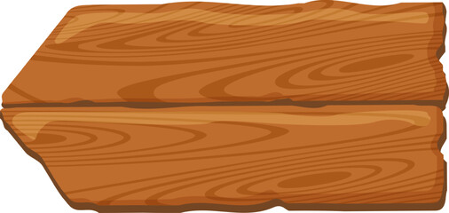 Aufkleber - Empty wooden arrow shaped sign pointing right made of two planks showing wood grain and isolated on white background is ready for your text