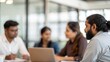 © N7 - Indian Leadership Team in Soft Focus During HR Meeting
