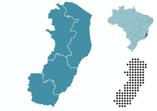 Set maps of Espírito Santo state